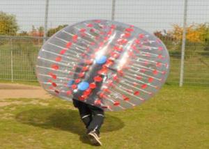 Wholesale PVC / TPU Outdoor Inflatable Toys , Inflatable Body Bubble Ball Soccer from china suppliers