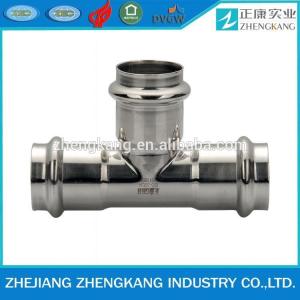 Wholesale V profile press fitting Equal Tee Sanitary pipe fitting from china suppliers