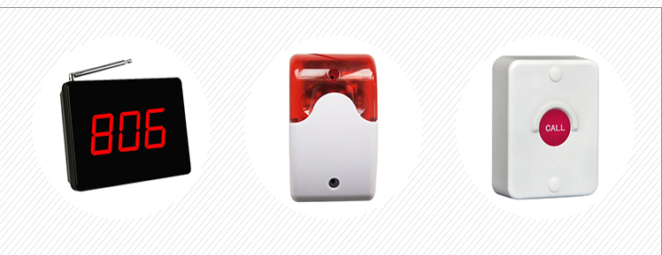 high quality wireless disabled toilet alarm system with Bathroom emergency call button and alarm light