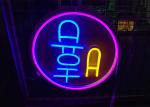 Circle Logo 12VDC 150cm Custom Led Neon Signs Picture Can CE