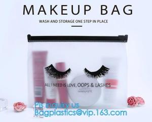Wholesale Plastic PVC T-shirt slider zipper bag, matt finishing slider k stand up bag foggy effect PVC slider zipper bags pa from china suppliers
