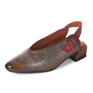 Wholesale S362 2020 New Simple And Fashionable Mori Women'S Shoes Retro Handmade Square Heel Leather Guangzhou Women'S Shoes from china suppliers