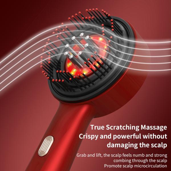 Electric Laser Hair Growth Comb Scalp Massager Oil Dispenser Massager IPX7 Waterproof