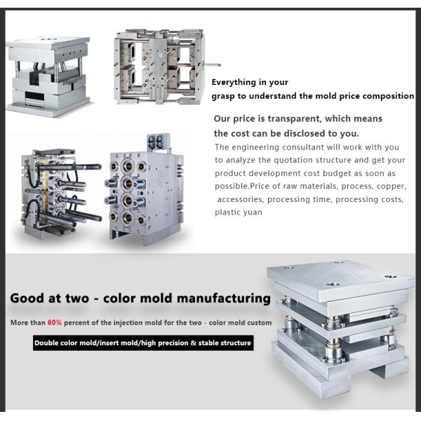 Mould Material NAK80 / S136 / 2316 Customized Plastic Injection Mould