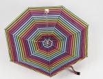 Travel Size Strong Compact Umbrella , Lightweight Travel Umbrella With Plastic