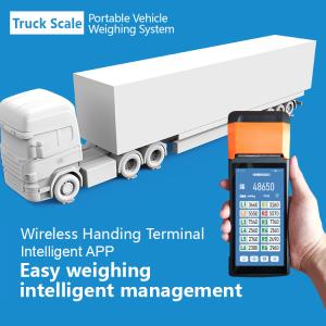 Wholesale Portable Mobile Truck Scale 6000kg Axle Weigh Aluminium LED Display from china suppliers