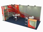 10 * 20 Ft Trade Show Exhibit Displays Aluminum Tube High Tension Fabric