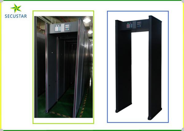 Durable Walk Through Metal Detector 6 Zones Alarm Door Frame For Sport Place