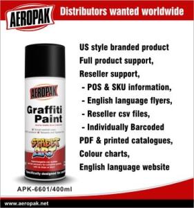 Wholesale Aeropak Interior And Exterior Graffiti Spray Paints OEM For Concrete / Asphalt from china suppliers