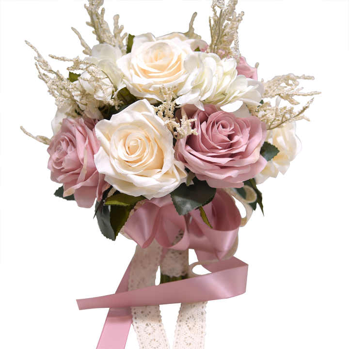 Artificial Flower Bouquet Rose Peony Silk Flowers for Wedding Decoration Bride Bridesmaid Bridal Bouquet Flower