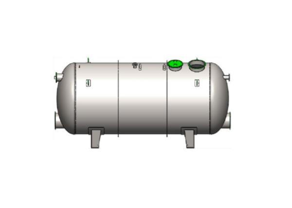 316L Stinless Steel Activated Carbon Filter Tank Horizontal Adsorption 0.6MPa