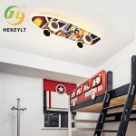 Nordic Bedroom Children'S Room Ceiling Light Cartoon Eye Protection Scooter