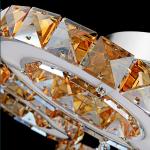 Modern Hotel LED Ceiling Light Gold Clear Crystal Chandeliers
