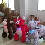Hansel playground animal rocking ride coin operated animal scooter for sale