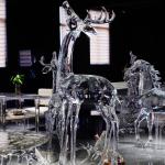 Clear Acrylic Ornaments Decoration Artwork PMMA No Assembly