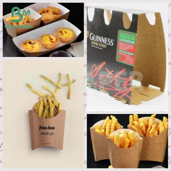 250gsm Food Grade White Face Kraft Liner Board For Food Product Packaging