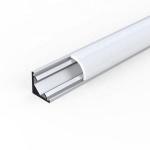 Aluminum Alloy LED Strip Light Corner Profile Anodized painting For Indoor