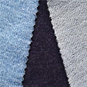 Wholesale winter indigo knit denim for women jeans from china suppliers