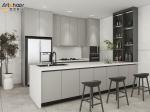 Modern Kitchen Furniture Kitchen Cabinet Set with Outdoor BBQ Design and Sofa