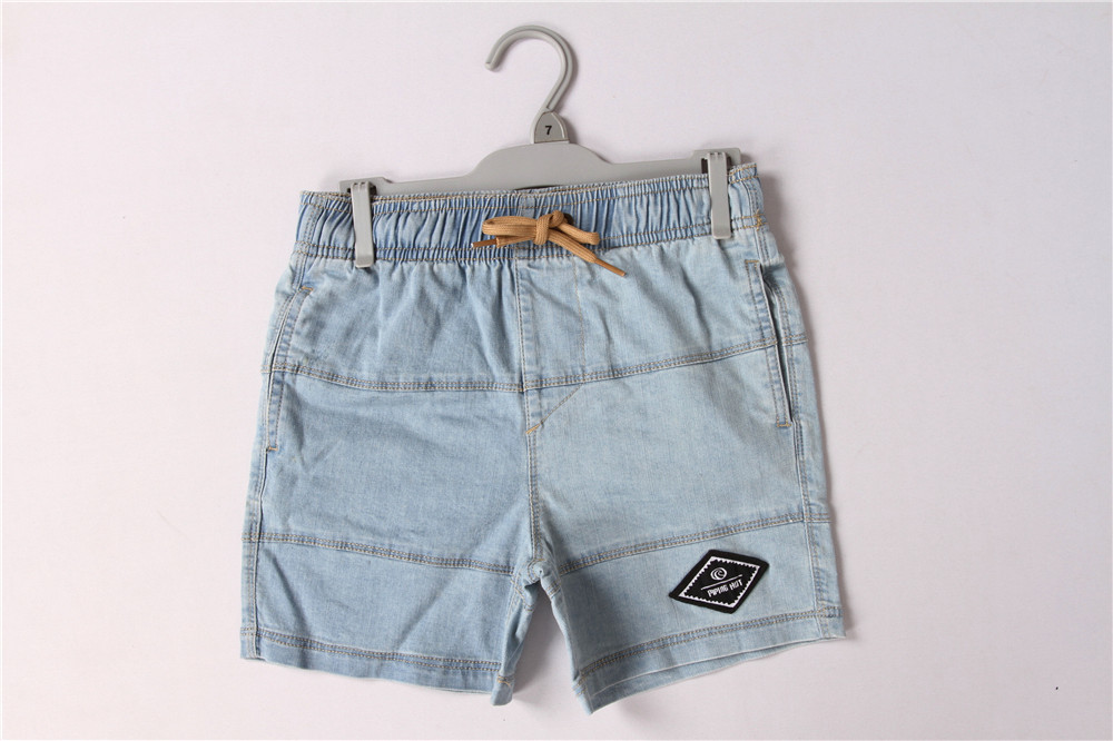 Light Blue Junior Kids Denim Shorts 95% Cotton 5% Spandex