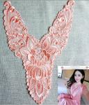 Polyester Embroidery Collar Lace for Pajamas Mesh Based Necklace Decoration