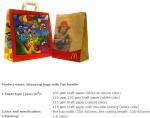 Luxury Foldable Custom Logo Printing Tote Carrier Christmas Gift Paper Bag With