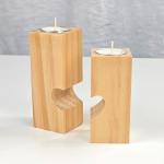 Eco Friendly Wooden Sublimation Candle Holder Ambient Decoration MDF Sublimation