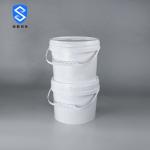 22.2cm White Five Gallon Buckets With Lid Corrosion Resistant