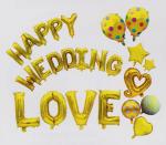 Wedding Balloon Party Decorations , Golden Happy Birthday Balloon Banner