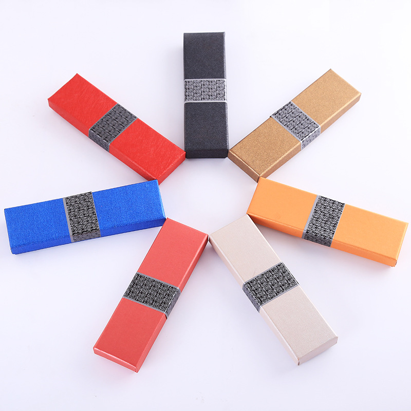 Recycled Materials Custom Luxury Style Easy Open Pen Kraft Paper Boxes Lid And Base Box for Business Gifts