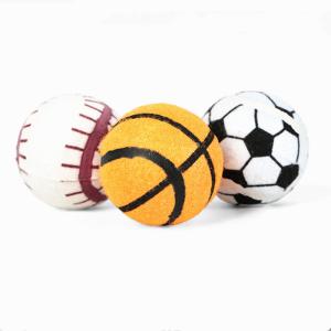 Wholesale outdoor 6.3cm rubber soft fetch toy tennis ball pet playing from china suppliers