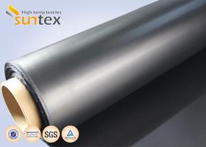 Wholesale Air Condition System Chemical Resistant Fabric For Flexible Duct Connector Neoprene Black Fiberglass Fabric from china suppliers