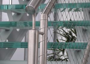 Wholesale Customized SUS 316 Ferrule Type Stainless Steel Wire Rope Mesh For Stairs Railing Mesh 2.0 Mm Wire 50*50 Mm Hole from china suppliers