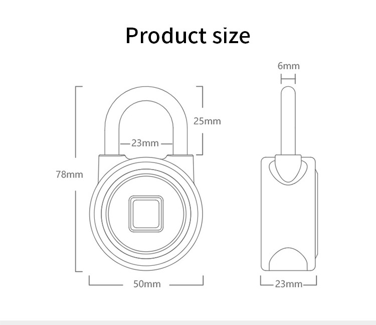 Luggage Bluetooth Spot Travel Smart Fingerprint Padlock