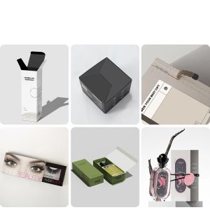 Cmyk Cosmetic Packaging Box Silver Printed Custom Logo Cardboard Box