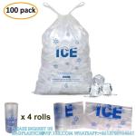 5 Lb. Plastic Drawstring Ice Bags 9 X 17 Inch Heavy-Duty Plastic Ice Bags With