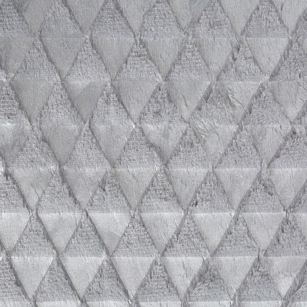 Recycled Super Soft Velvet Hot Silver Triangle Printed Fabric Velvet Cotton Fabric