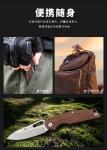 LUOKE Folding knife Walnut handle