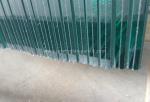 Clear Laminated Safety Glass Railing With Polished Edge , High Impact-Resistant