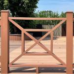 Outdoor Wood Plastic Composite Railing Recycled Balustrada WPC