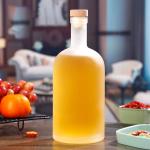 Transparent Frosted Beverage Juice Wine bottle Whisky Vodka Spirit Liquor Glass