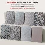 3mm Thickness Diamond Embossed Stainless Steel Sheets 201j1 Decorative