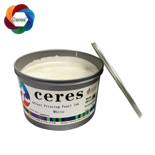 Gravure Gold White Paper Ink 1kg Can Security 3D Stereo Pearl Ink Offset