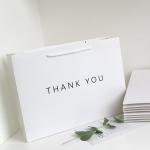 Exquisite Workmanship Retail Paper Bags With Handles , Square Gift Bags With