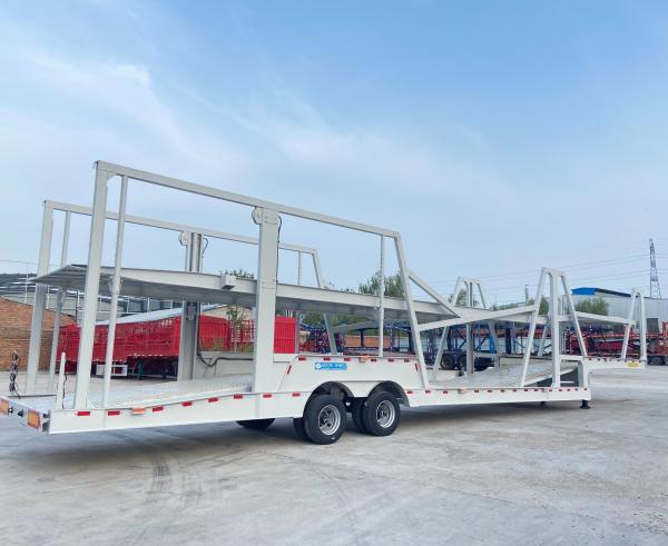 18t-28t Loading Weight 2 Axle Lowbed Semi Trailer for Car Cargo Transport