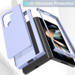 5G Fashion PC Protective Phone Case Samsung Zfold 5 With Flip Stand And Black