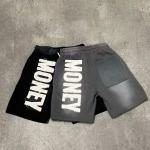 Vintage Distressed Acid Wash Shorts 100% Cotton Raw Edge Drawstring Closure