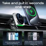 QI2 One-Piece Stretched All-Metal Design Car Magnetic Wireless Charger With 9