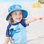 Neck Flap Upf50+ Hat Childrens Wide Brim Hats 43cm 100% Cotton