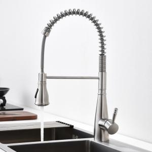Wholesale Deck Mounted Spring Coil Kitchen Faucet Retractable With 35mm Ceramic Cartridge from china suppliers